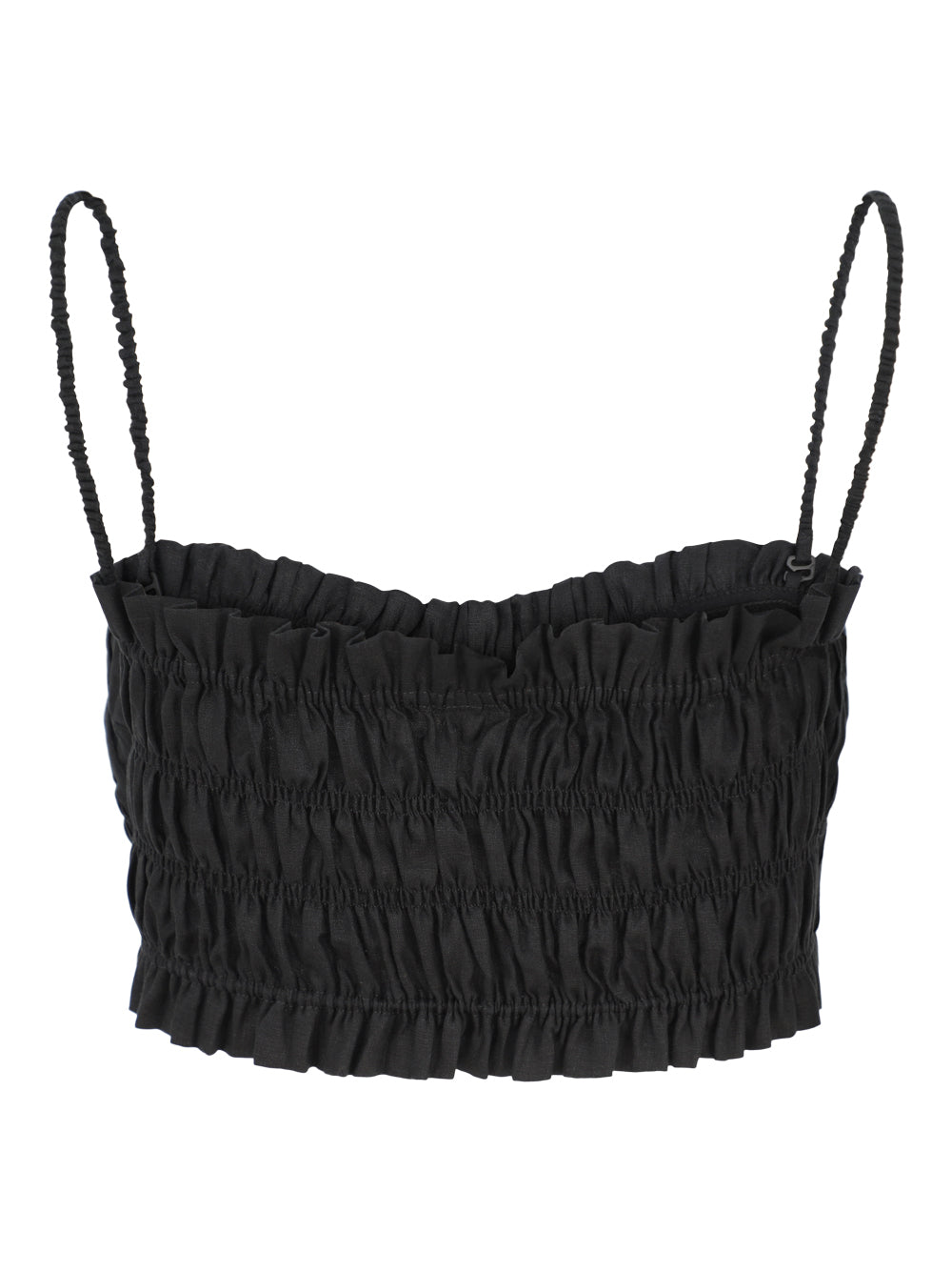 Cala de la Cruz Victoria Bralette Top in Caviar