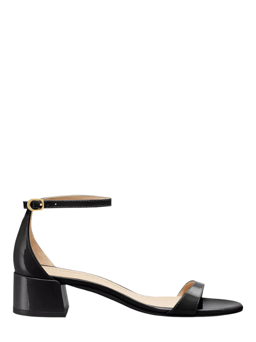Stuart Weitzman Nudist Block 35 Heel in Black