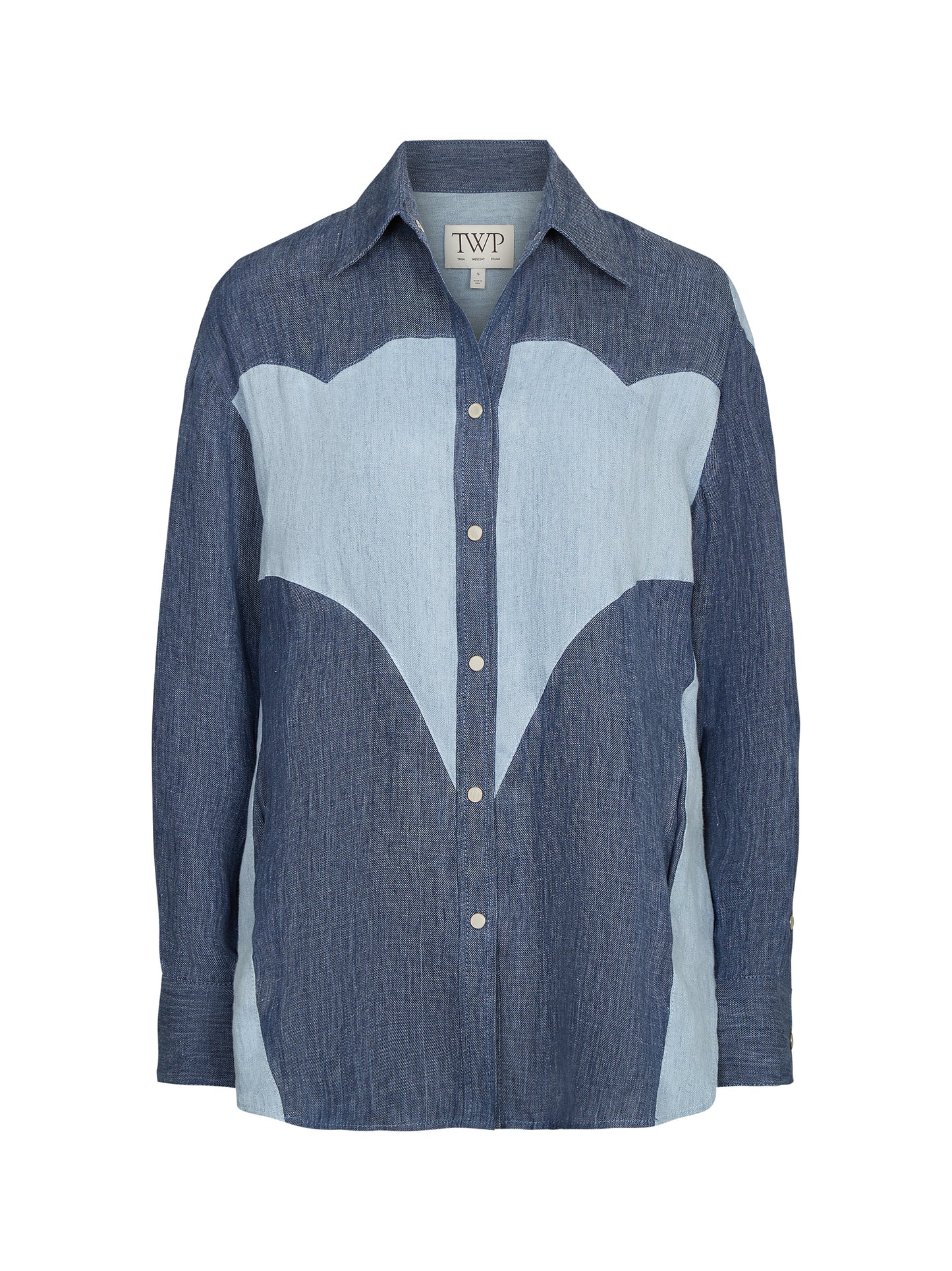 TWP Austin Top in Medium Indigo