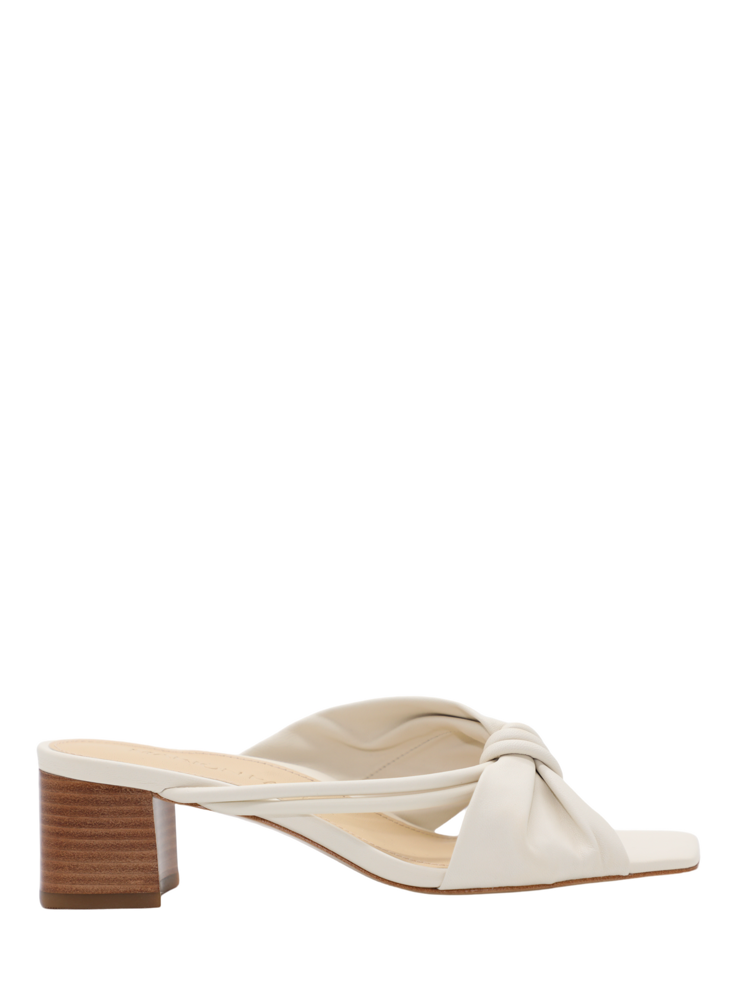 Marion Parke Laney 45 Block Heel in Light Cream