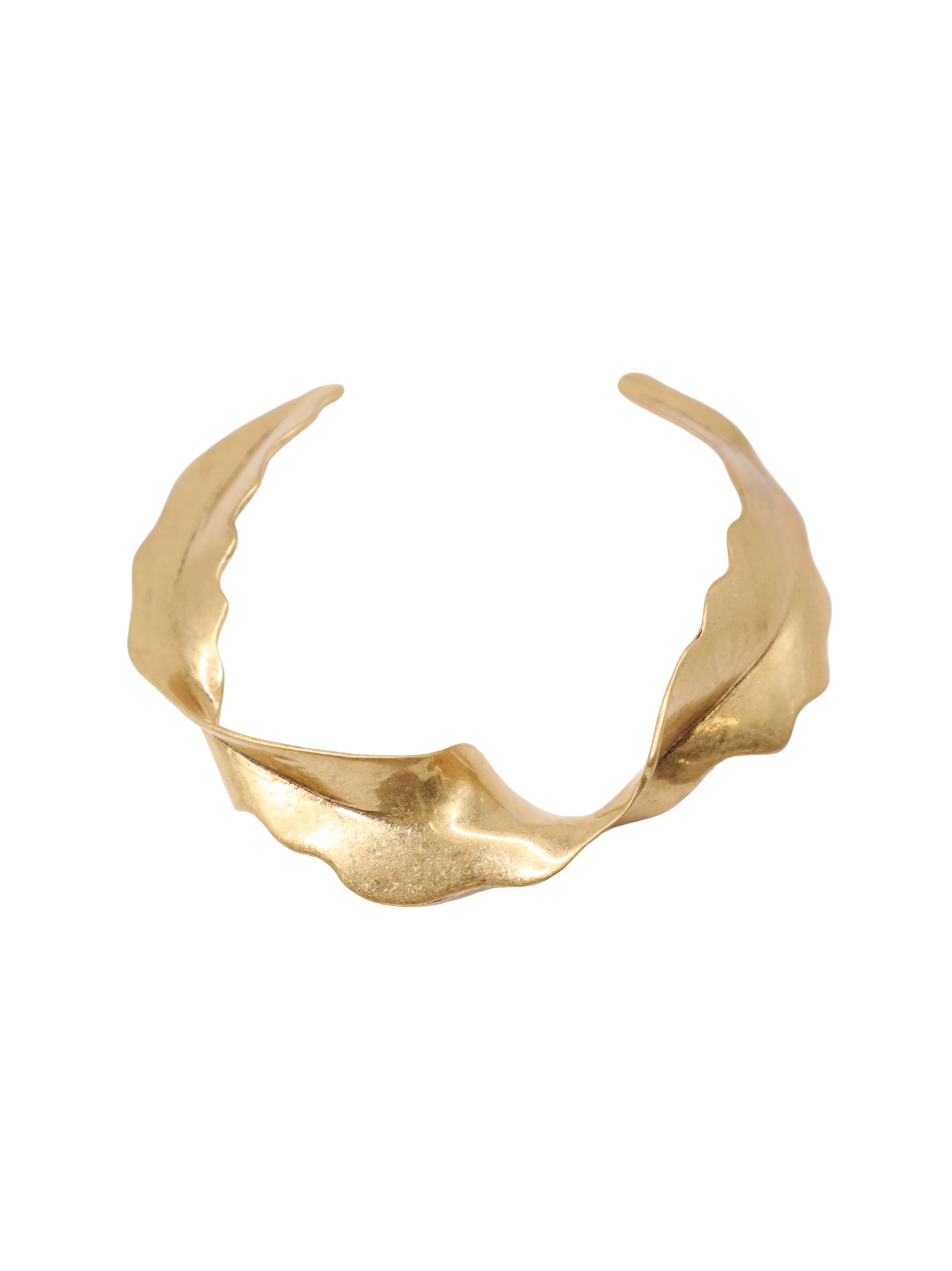 Cult Gaia Giada Choker Necklace in Antique Brass