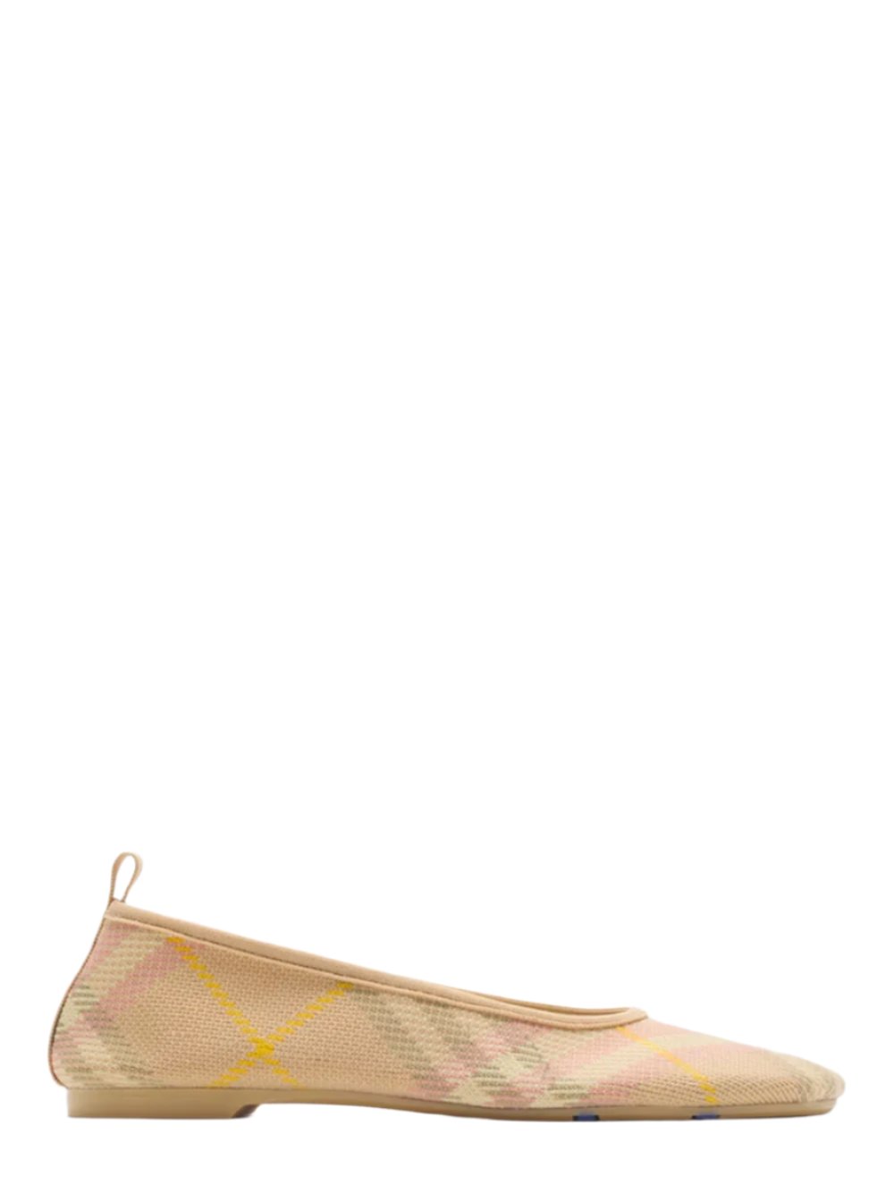 Burberry Check Knit Baby Ballerinas in Teacup