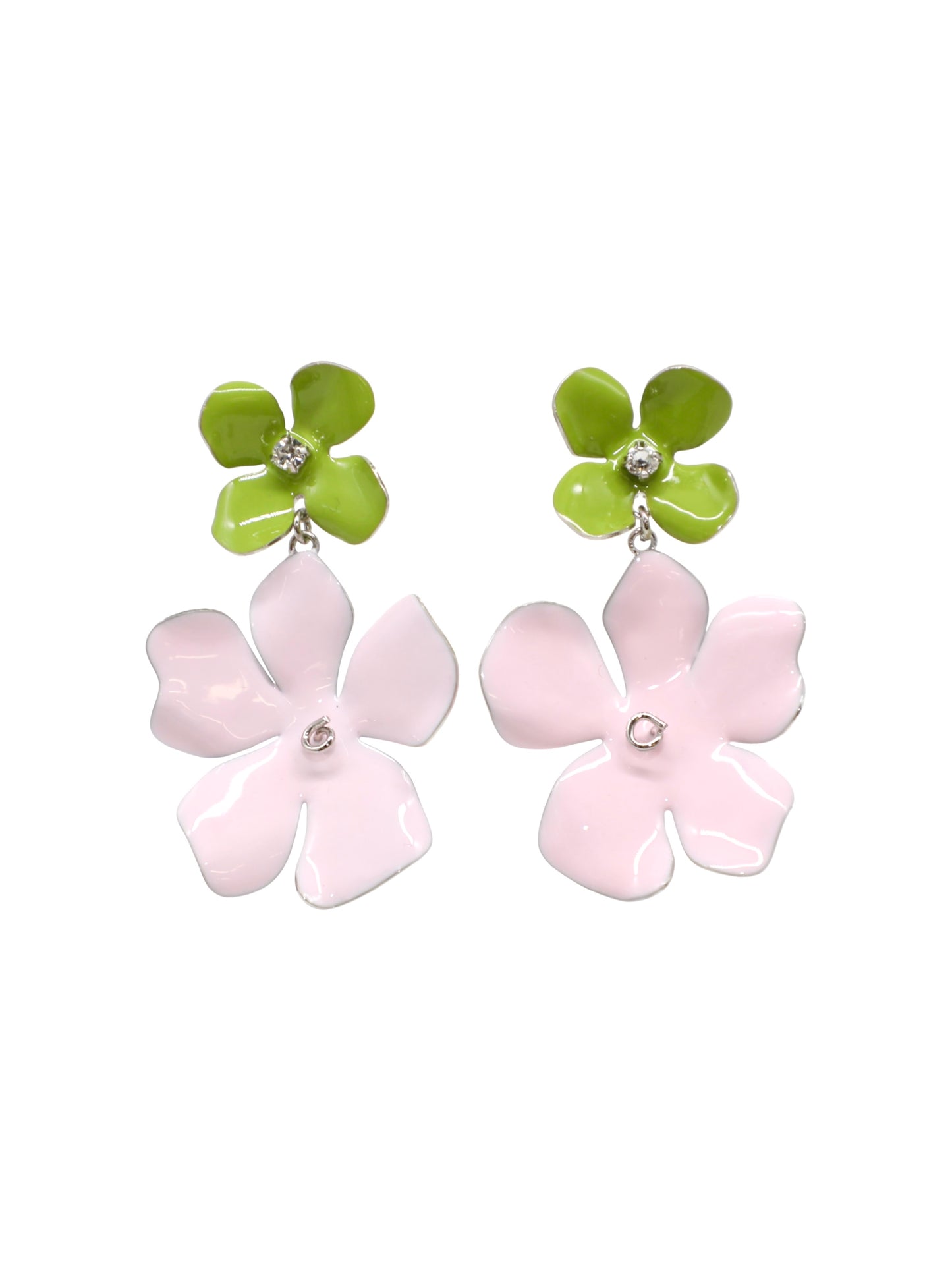 Marni Floral Enamel Drop Earrings