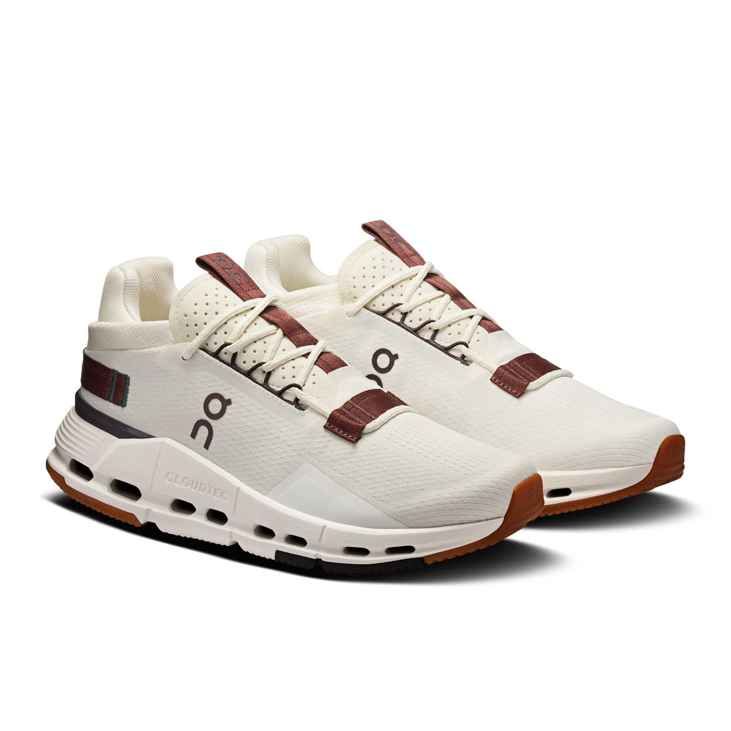 On Running Women's Cloudnova 2 Sneaker in Ice/Mulberry