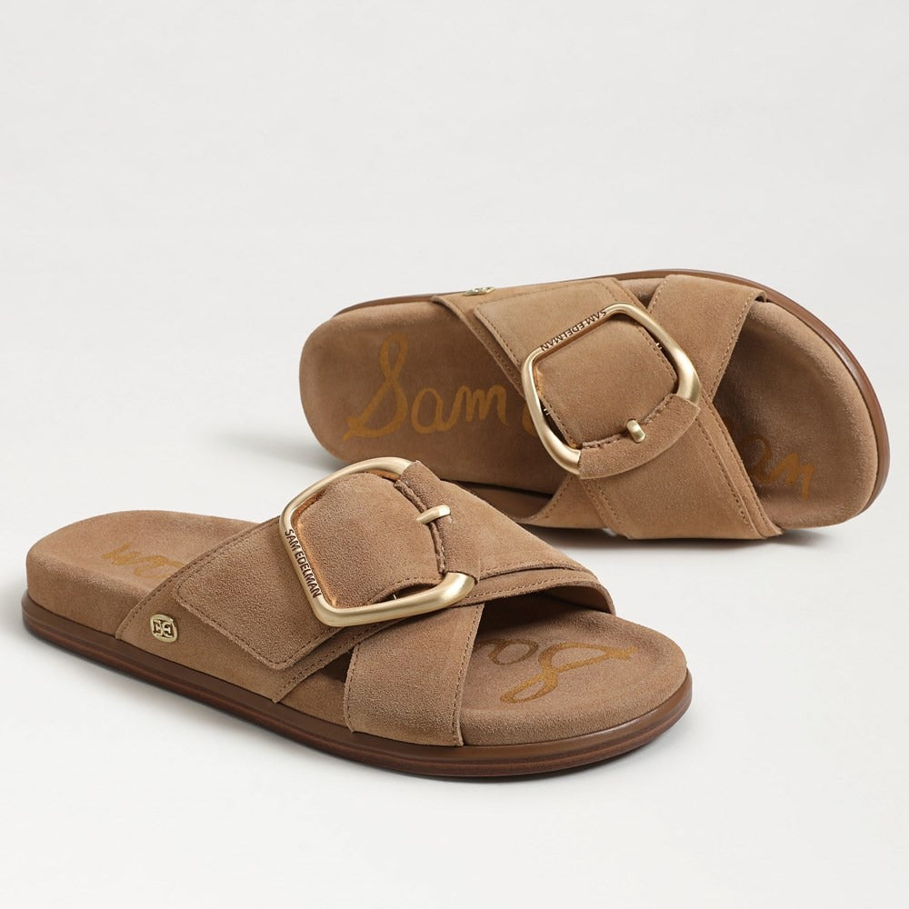 Sam Edelman Darla Cross Strap Sandal in Cyprus Tan