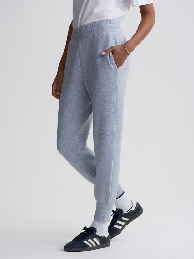 Varley The Slim Cuff Pant 27.5 in Mid Blue Marl