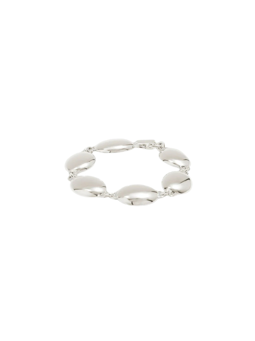 Ragbag Dualism Oval Bracelet in Silver