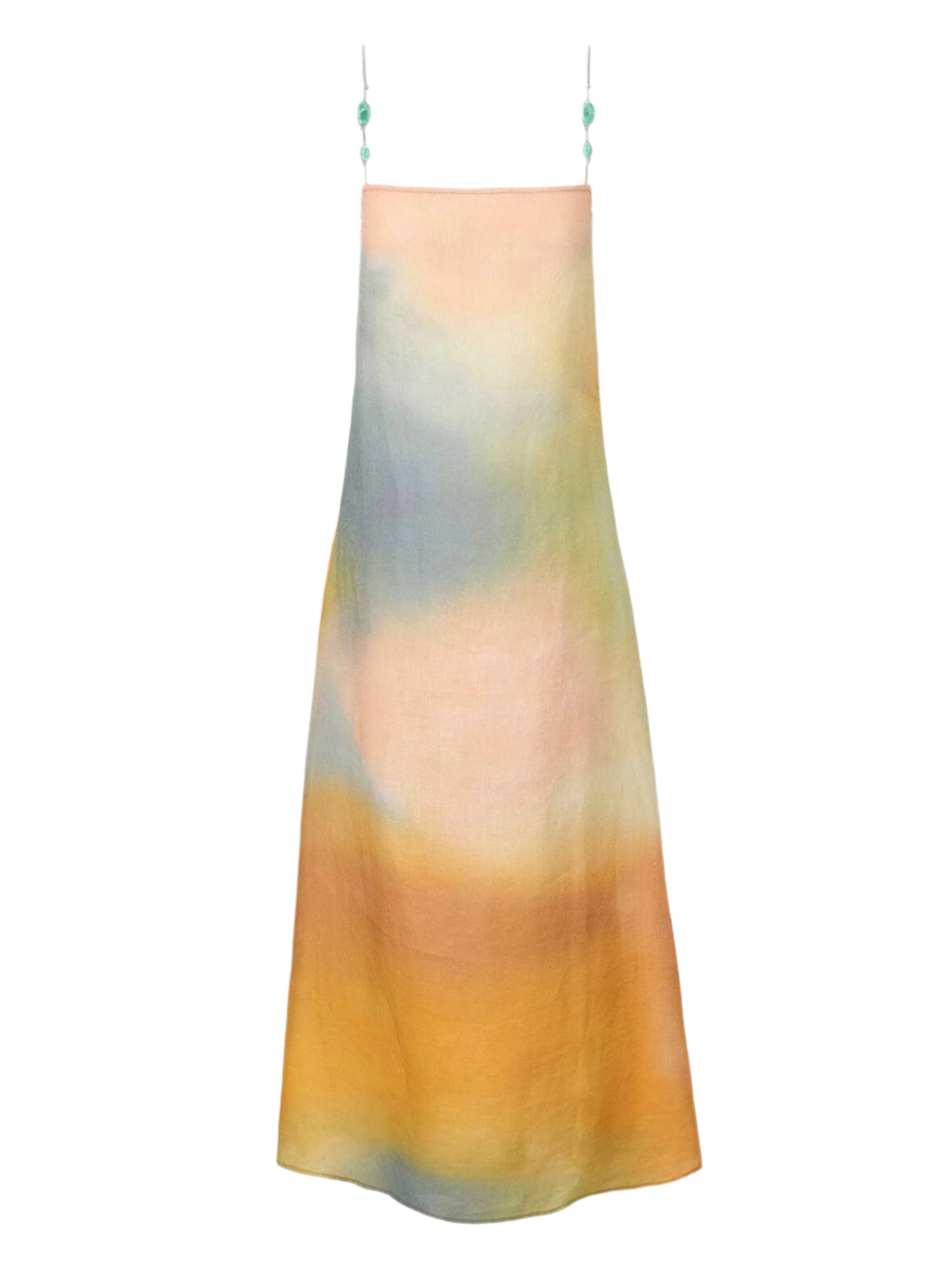 Staud Laura Linen Dress in Pastel Clouds