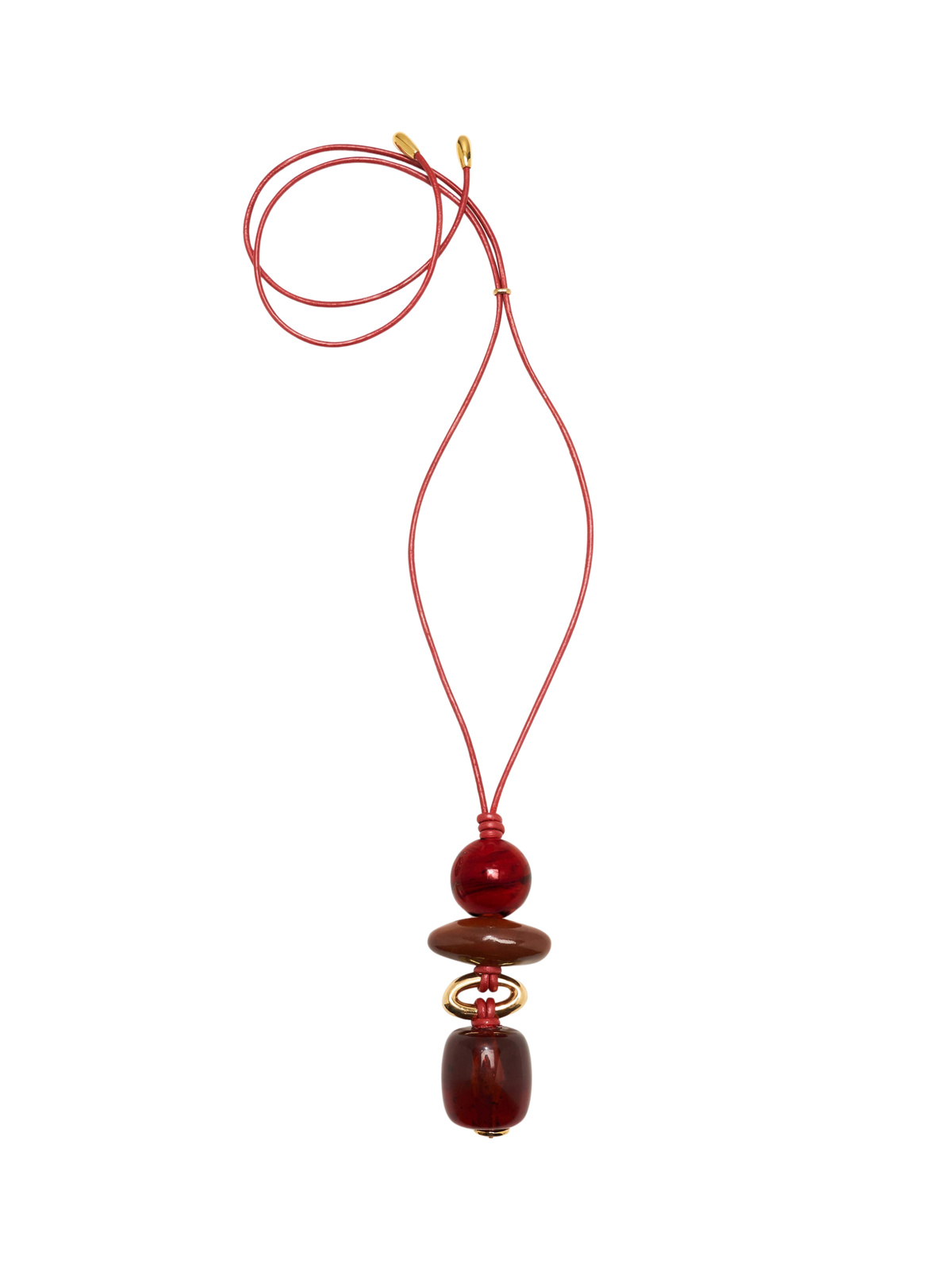 Museo Cord II Necklace in Bordeaux