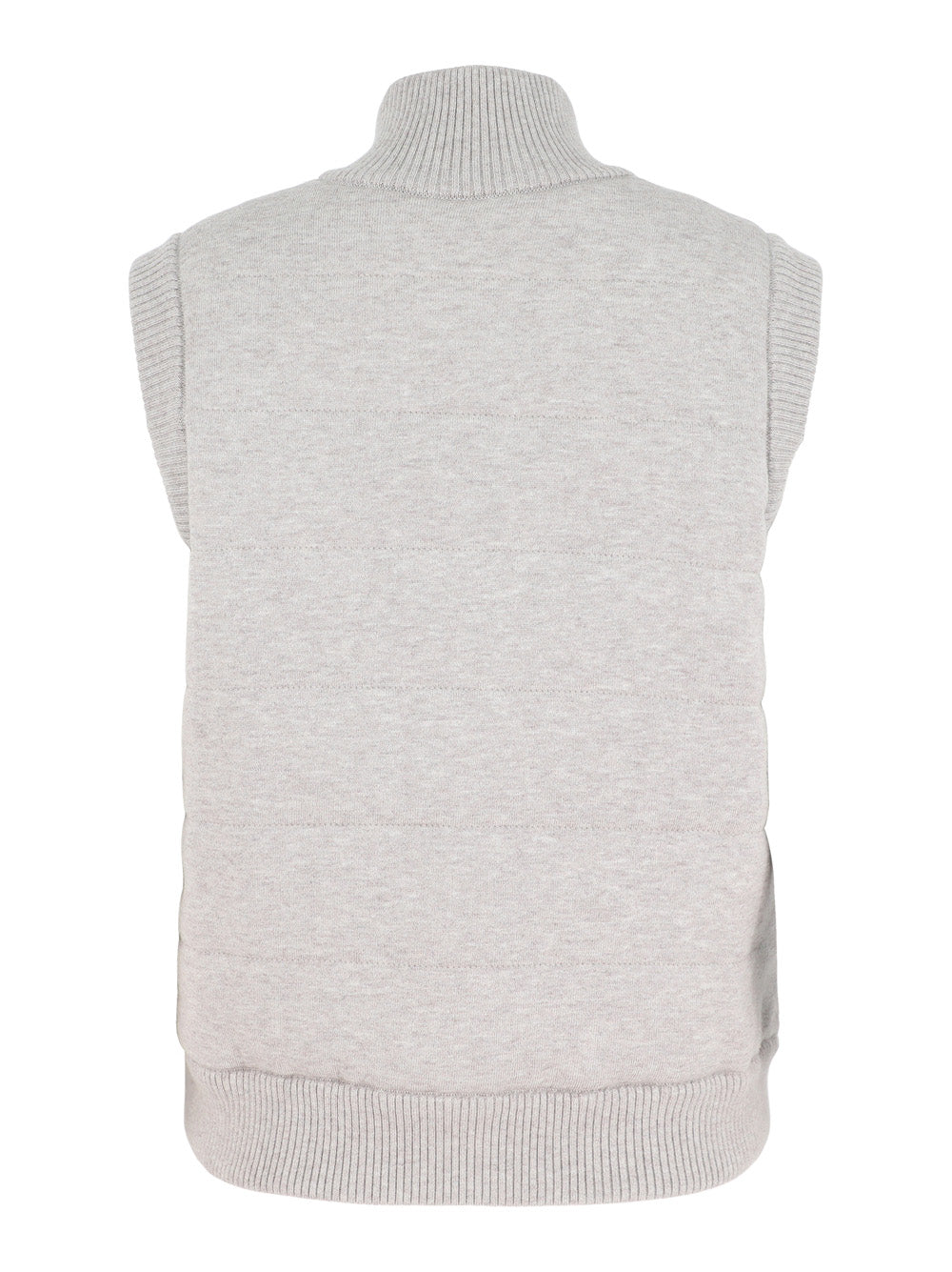 Kinross Quilted Zip Vest in Pebble