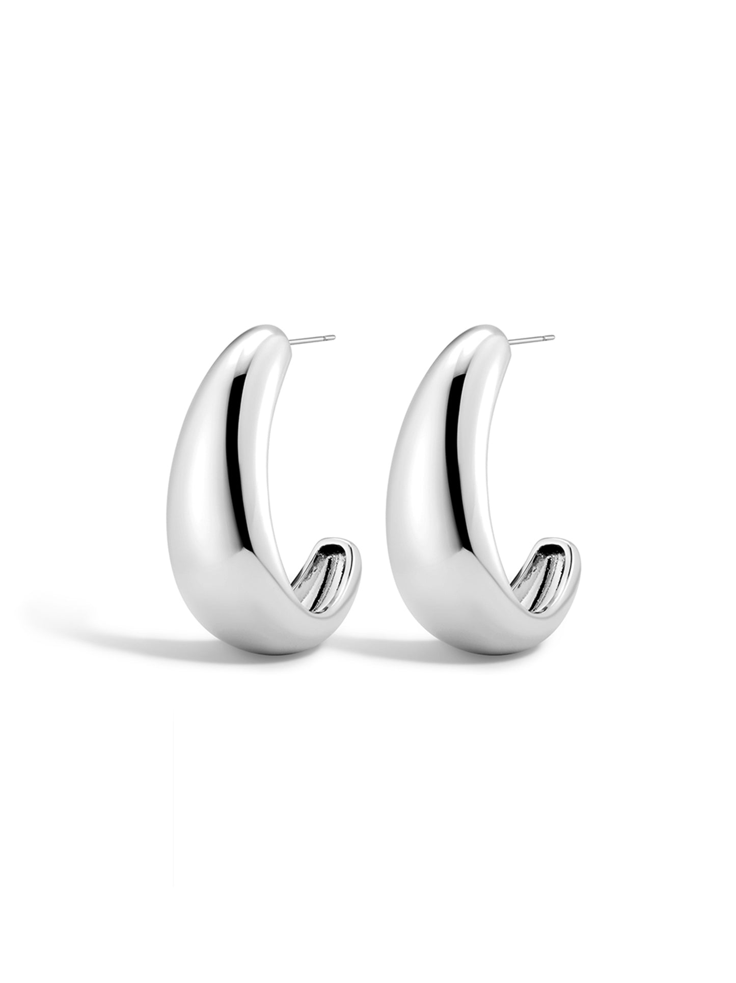 Luv AJ Chrome Orb Hoops (More Colors)