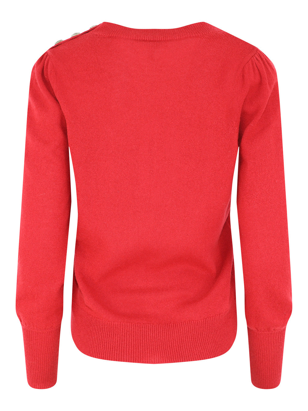 Veronica Beard Nelia Cashmere Pullover in Crimson