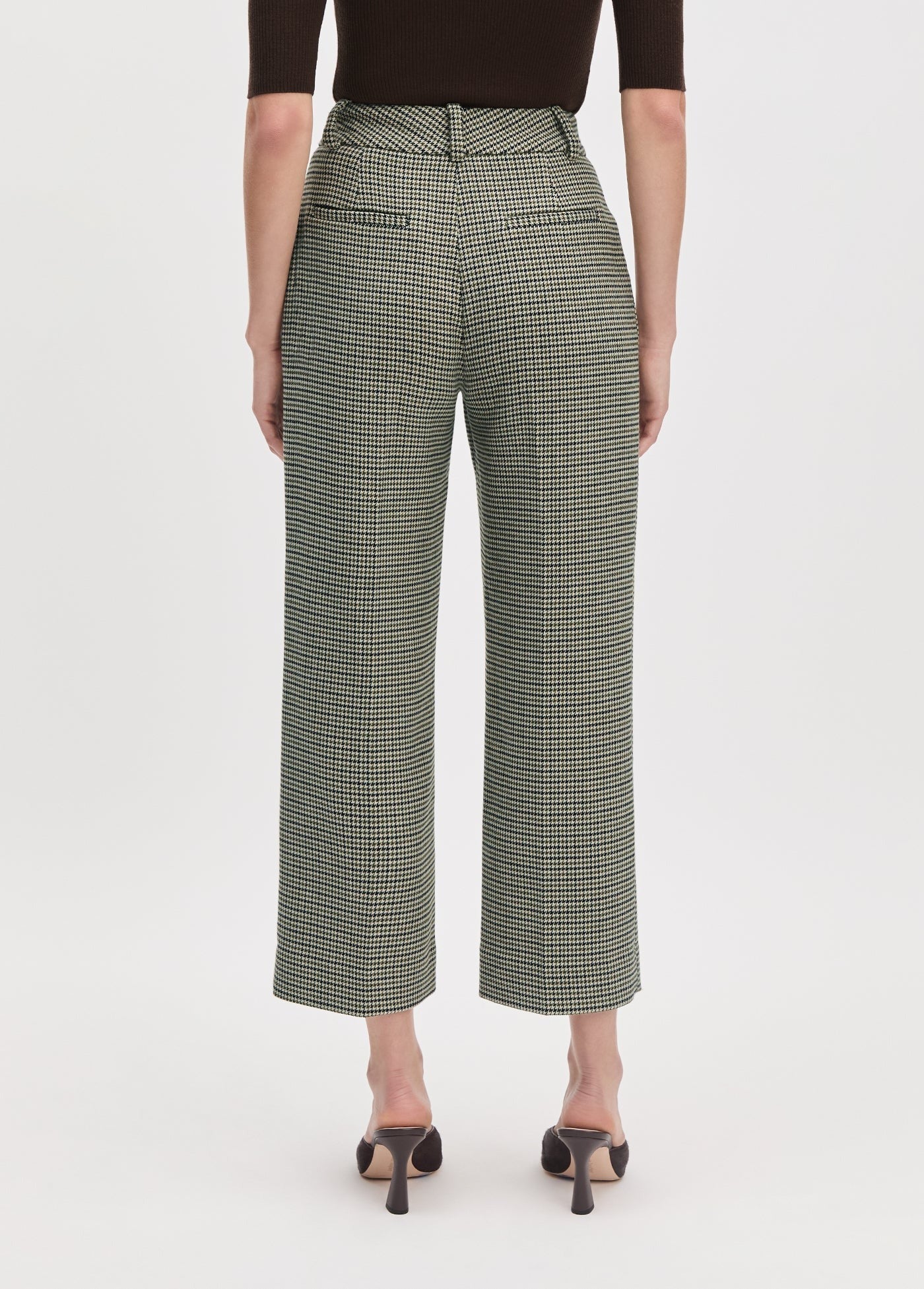 Favorite Daughter Cropped Fiona Pant in Cheshire Houndstooth