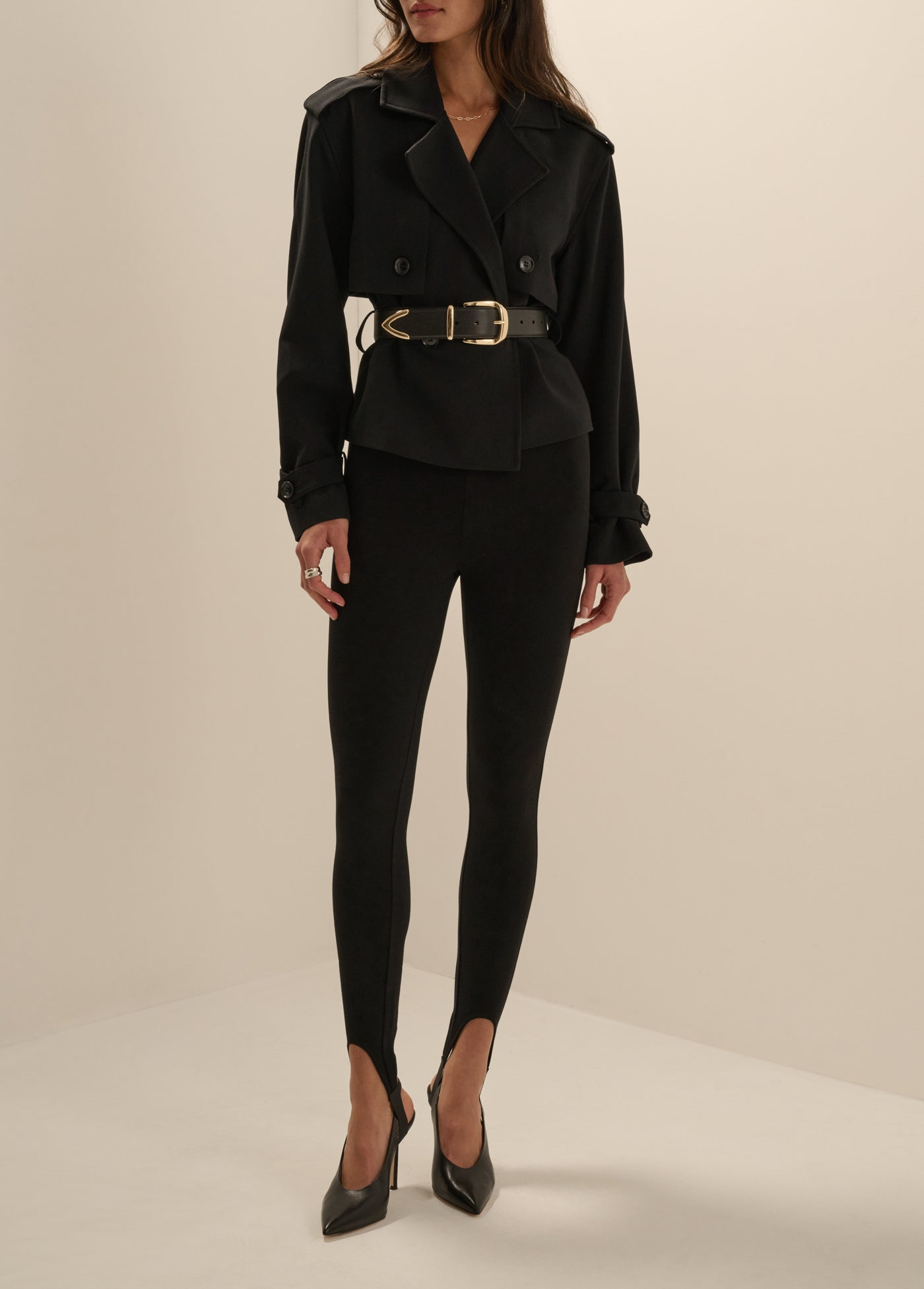Favorite Daughter The Stirrup Pant in Black