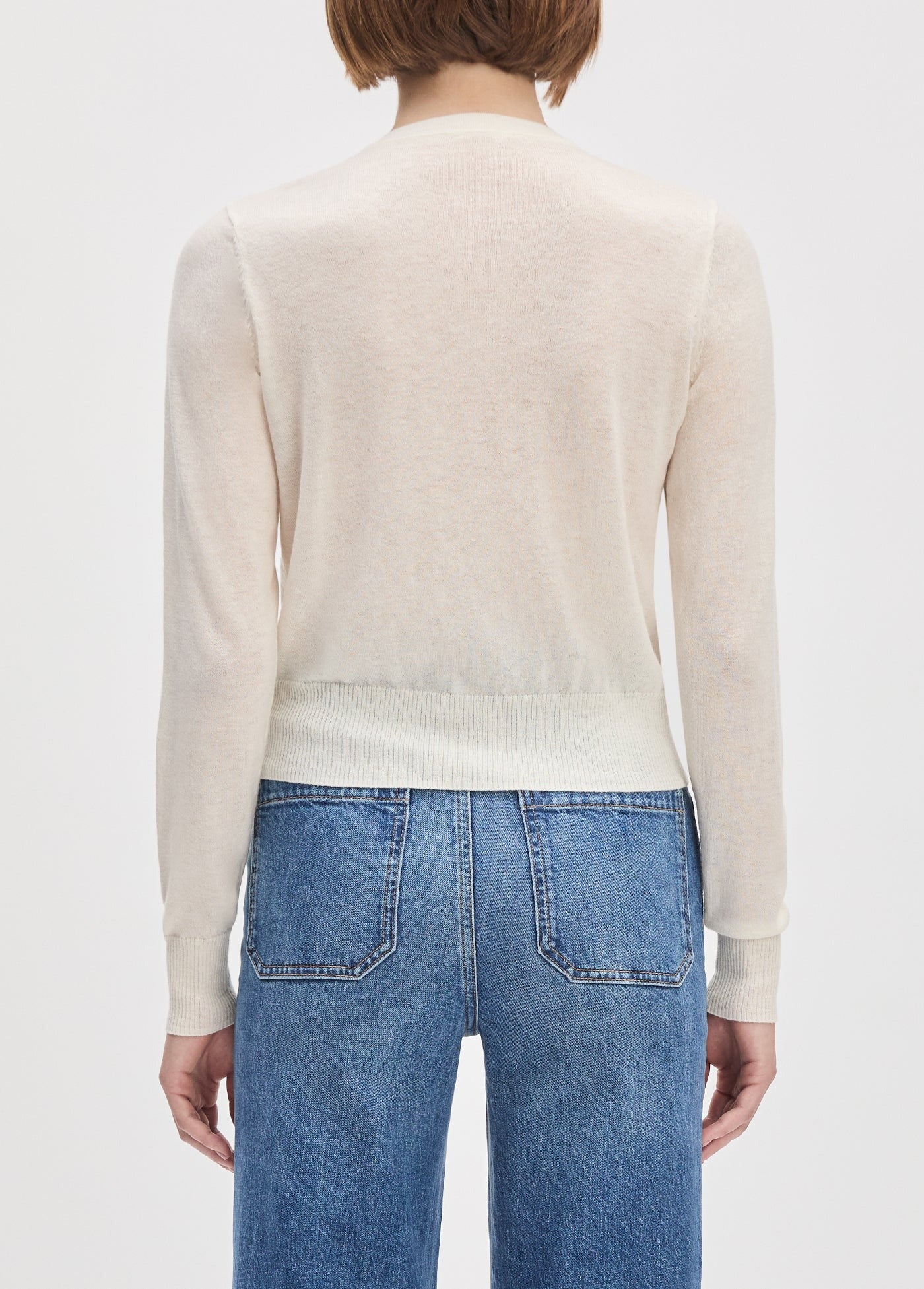 Favorite Daughter The Take a Bow Cardigan in Ivory