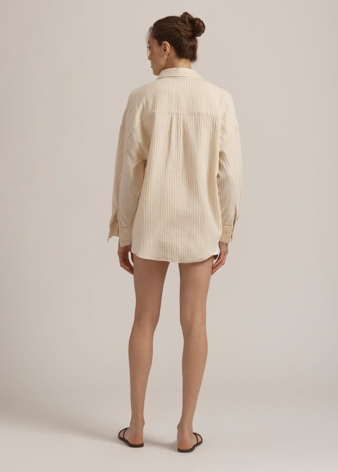 Favorite Daughter Ex-Boyfriend Shirt in Sand Stripe