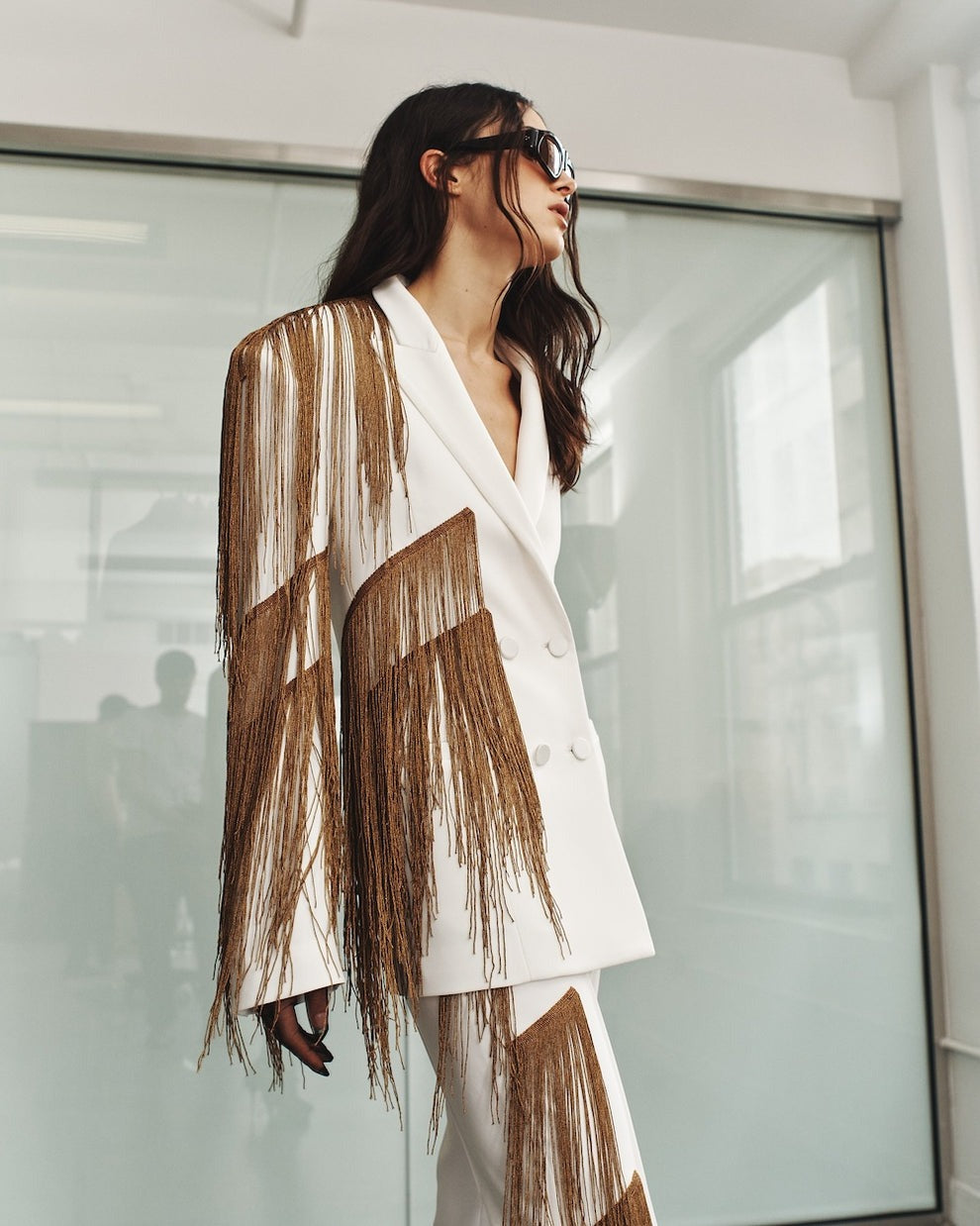 Hellessy Gaspard Blazer in Ivory