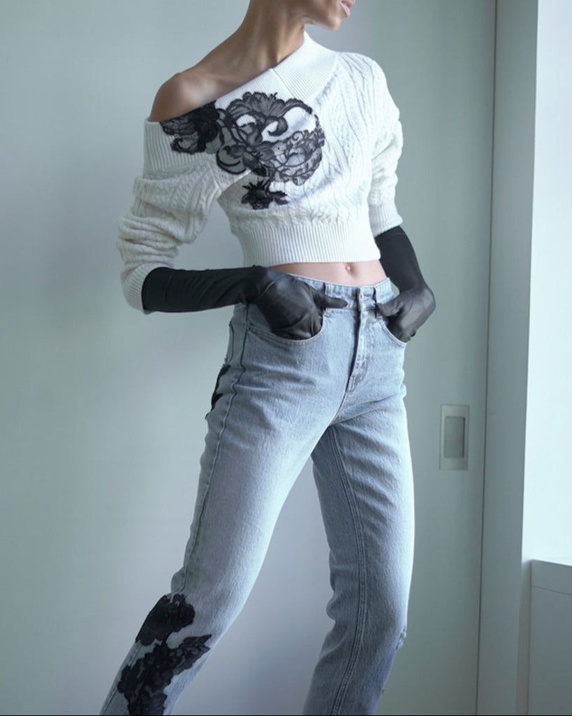 Hellessy Floyd Sweater in Ecru