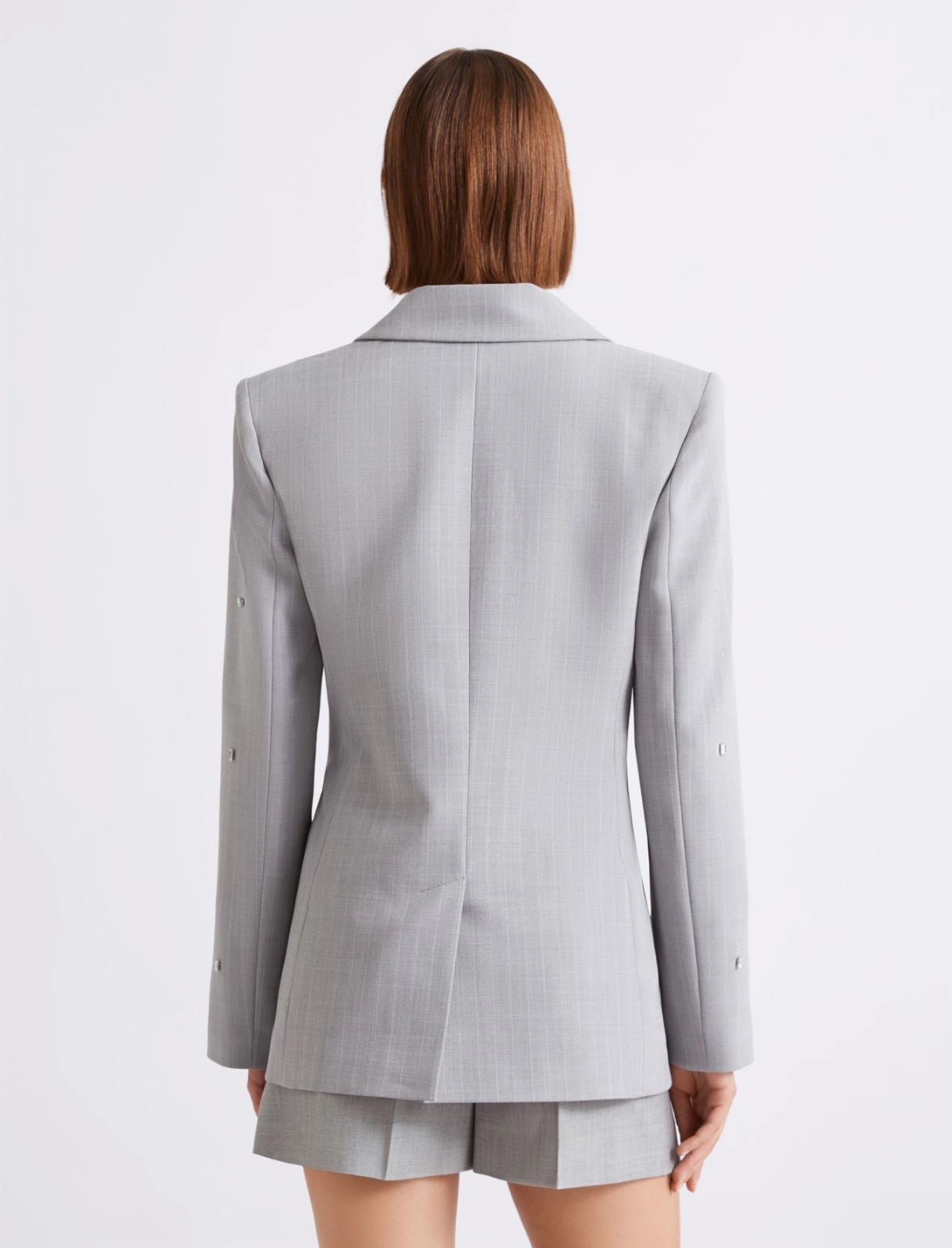 Marella MLLPASSO Embellished One Button Blazer in Light Melange