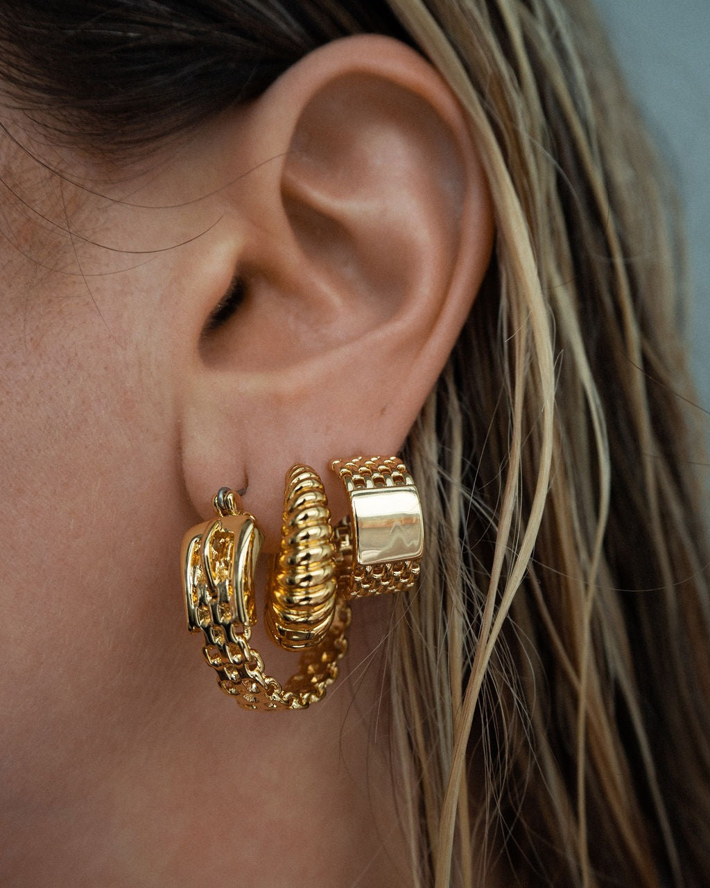 Luv AJ The ID Hoop Earrings (More Colors)