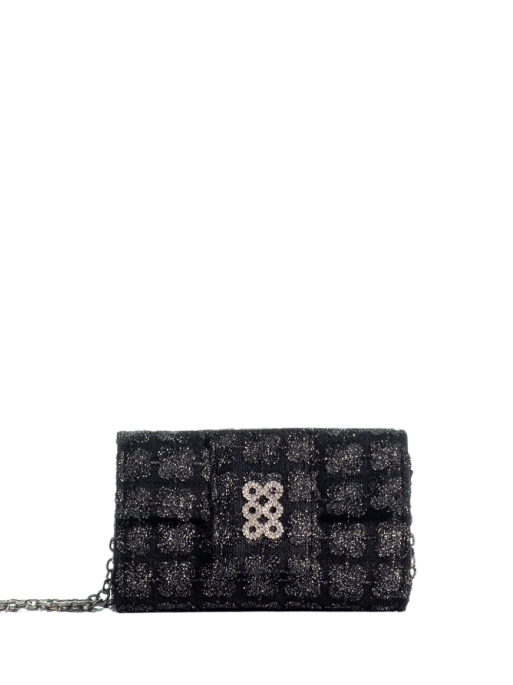 Kooreloo Amalfi Clutch in Black/Silver