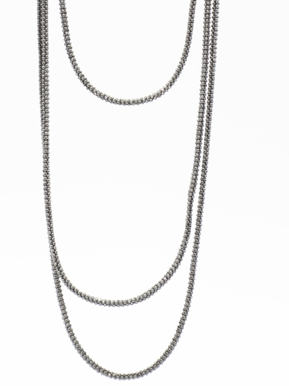 Fabiana Filippi Bead Chain Necklace in Canna Di Fucile