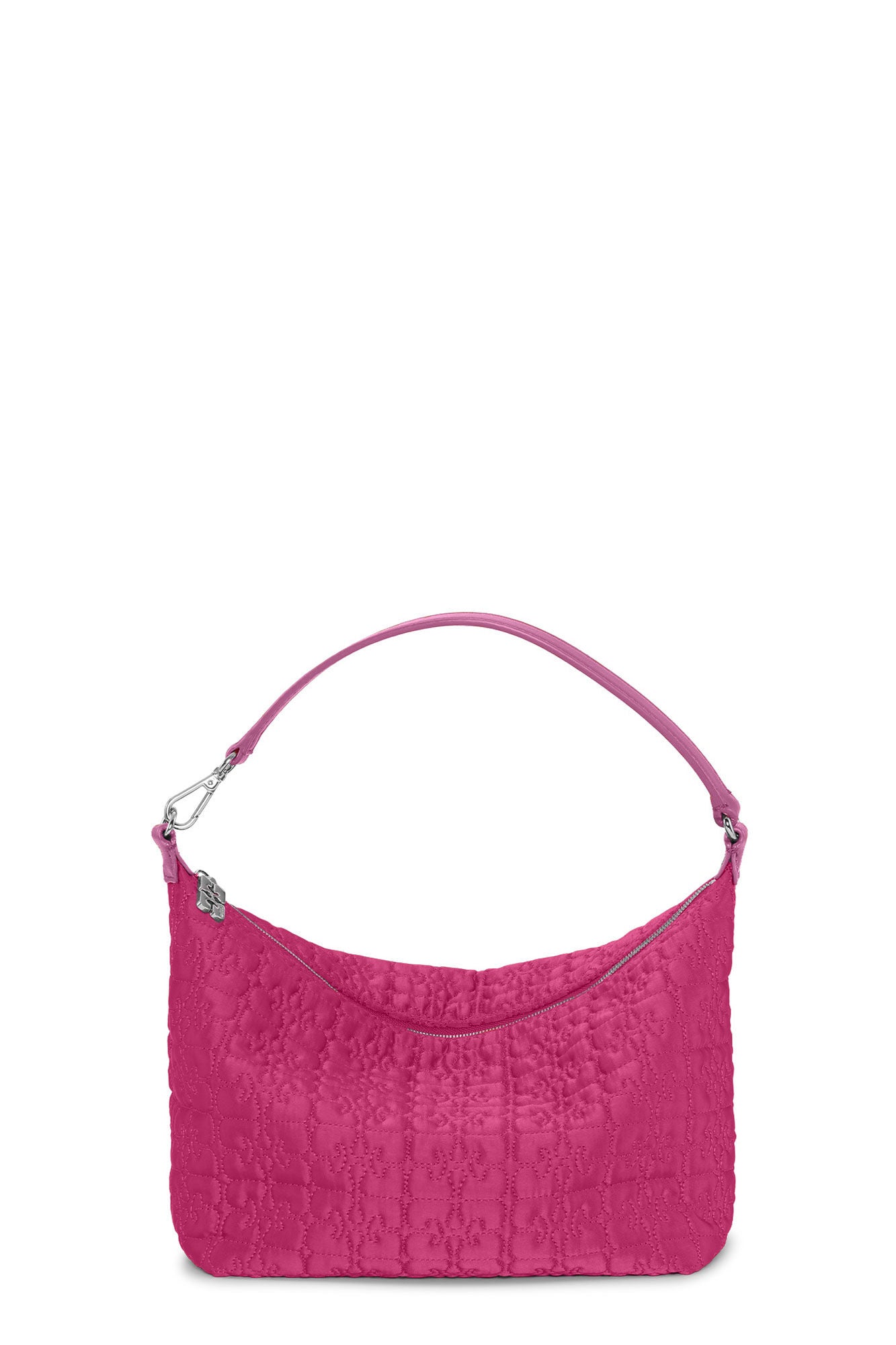 Ganni Butterfly Medium Pouch in Shocking Pink Satin – Leigh's of