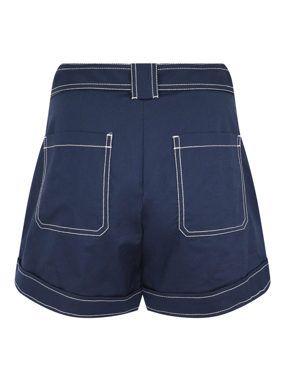Simkhai Lourie Belted Shorts in Midnight