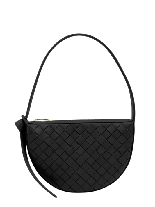 Bottega Veneta Mini Intrecciato Leather Shoulder Bag With Knot