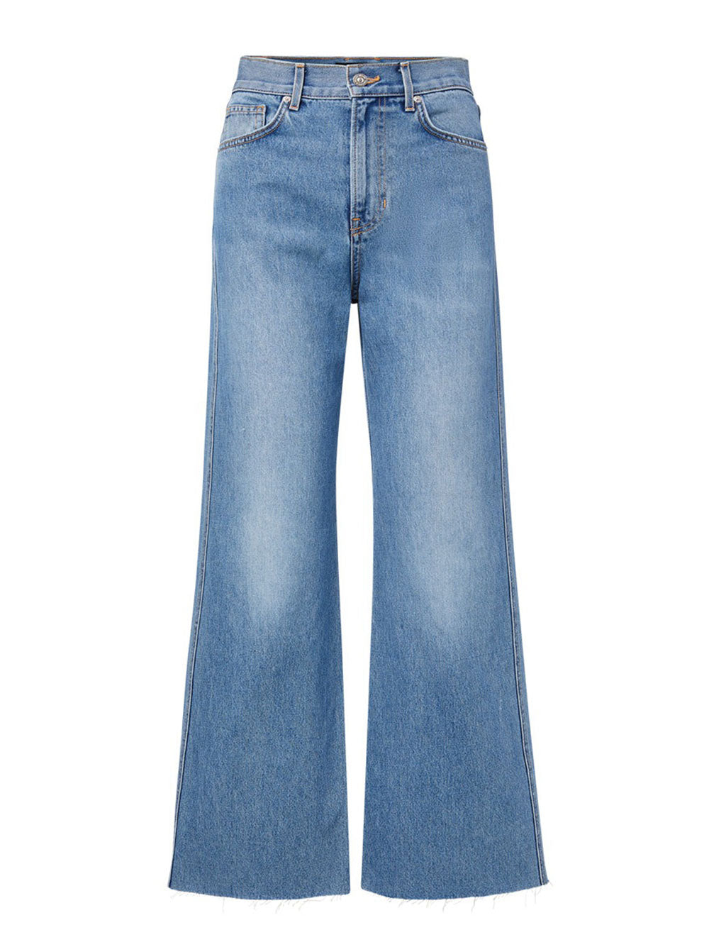 Veronica Beard Taylor Cropped High Rise Wide Jean in Wanderer