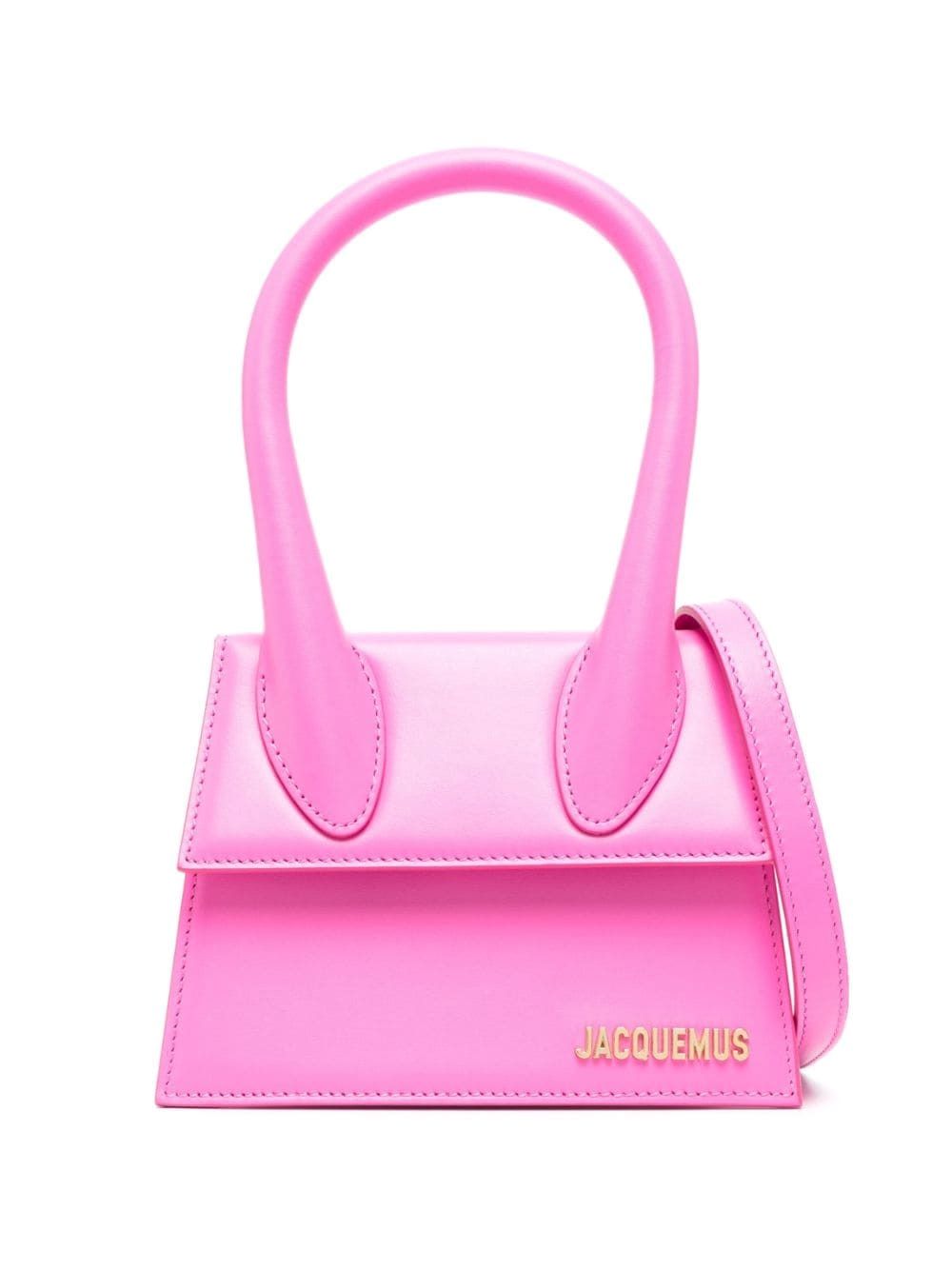 Jacquemus Le Chiquito Moyen Handbag in Neon Pink