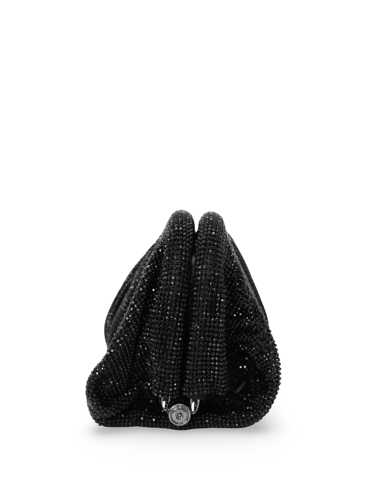 Benedetta Bruzziches Venus La Grande Clutch Bag in Black/Crystal