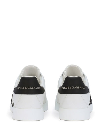 Dolce & Gabbana Calfskin Portofino Sneakers with DG logo