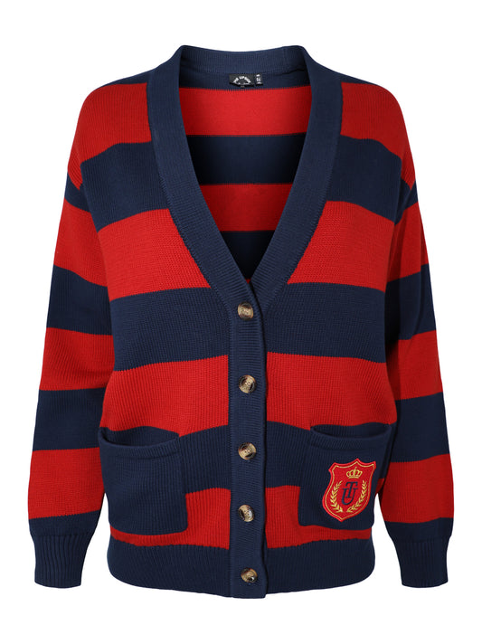 The Upside Roosevelt Piper High Cardigan in Navy