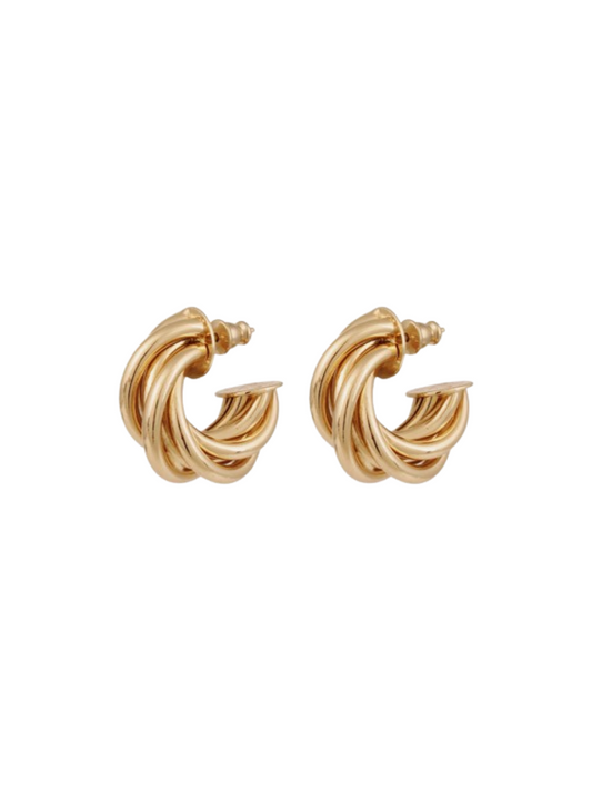 Gas Bijoux Atik Mini Hoop Earrings in Gold