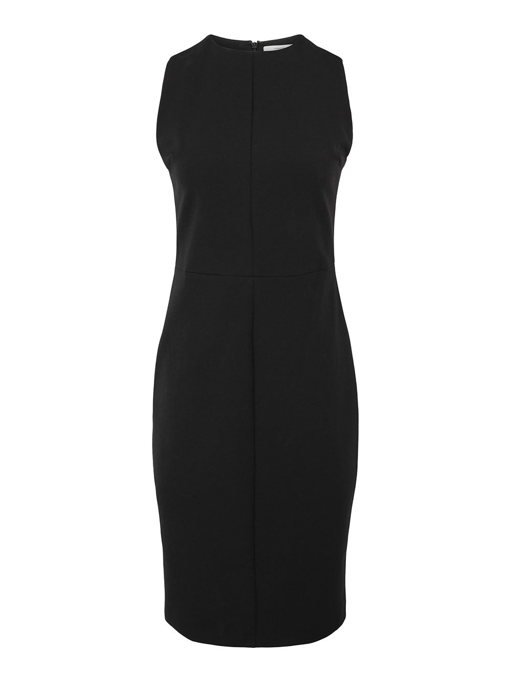 Vince Seamed Front Black Sheath Dress