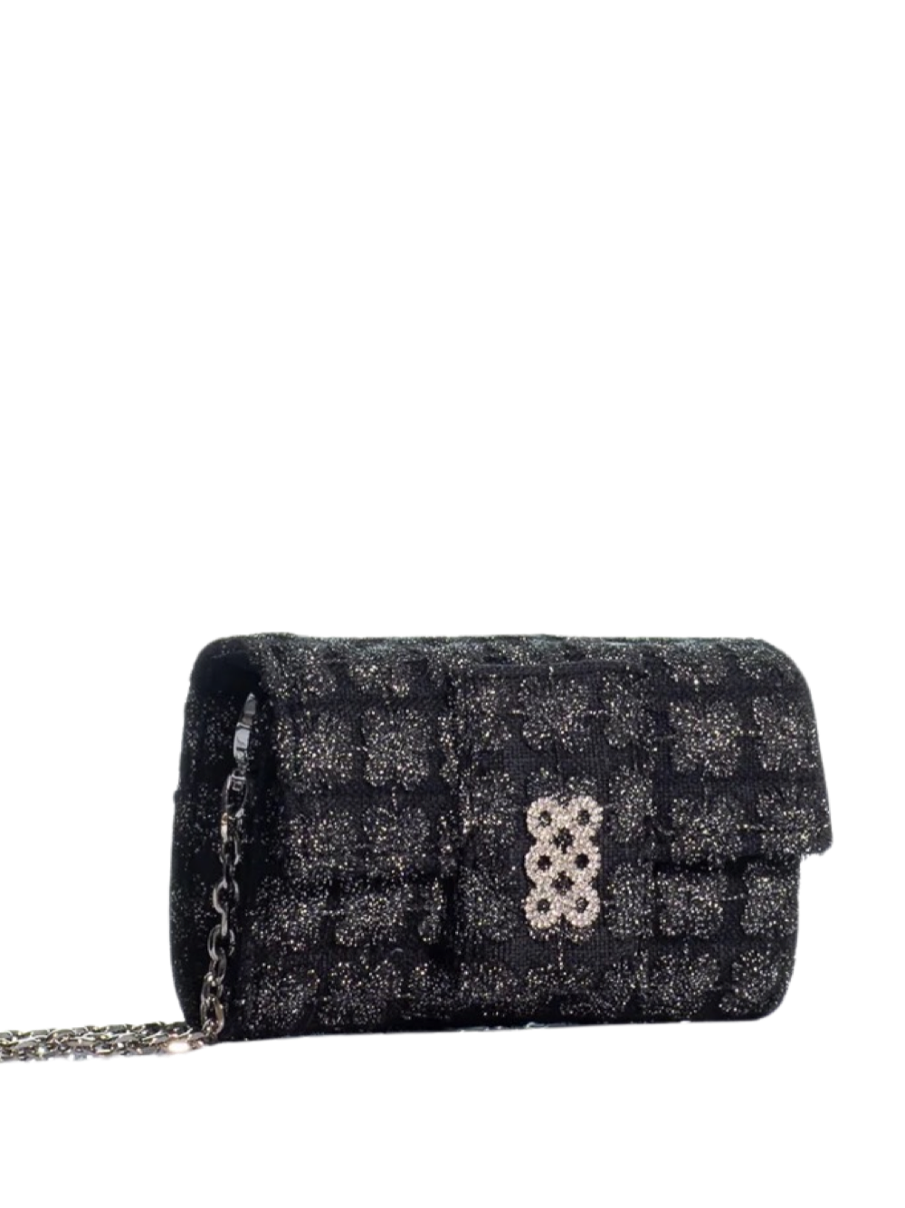 Kooreloo Amalfi Clutch in Black/Silver