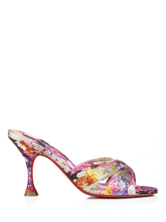Christian Louboutin Nicol Is Back 85mm in Blooming Multi | In-Store Only