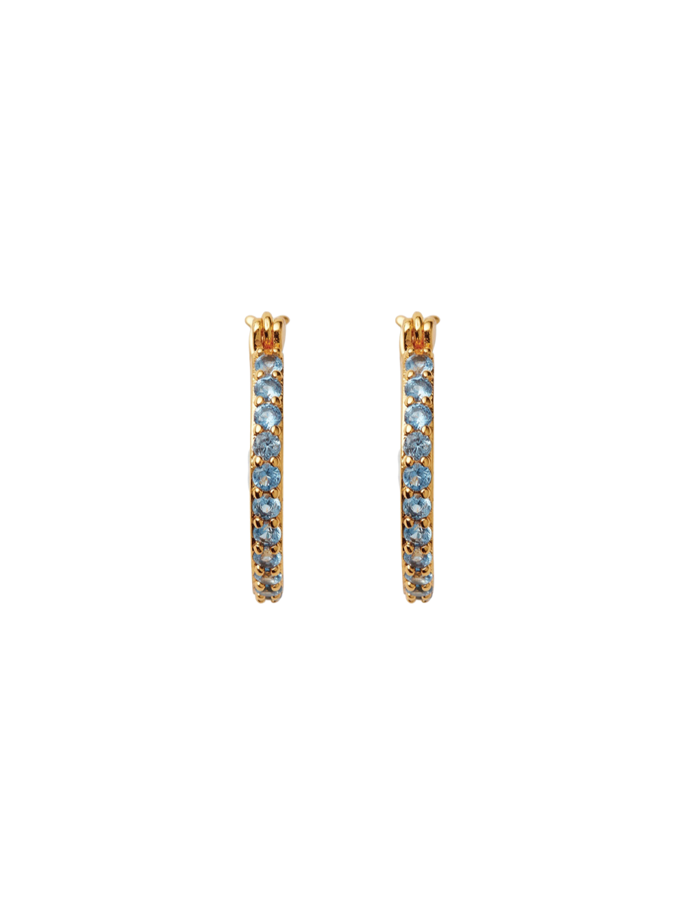 Crystal Haze Mini Pave Hoops (More Colors)
