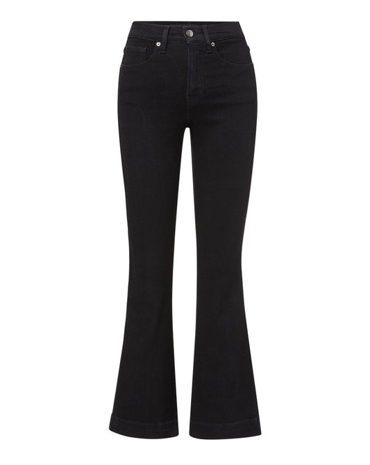 Veronica Beard Carson High Rise Ankle Flare Jeans in Onyx