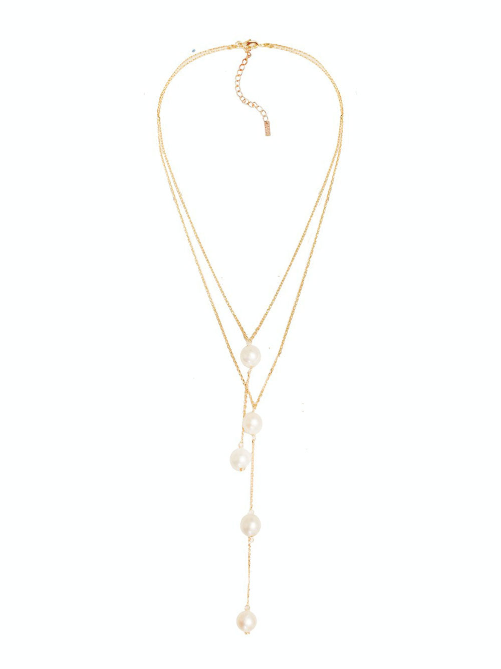 Adriana Pappas Pearl Satellite Lariat Necklace