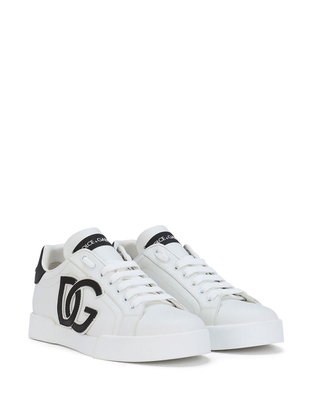 Dolce & Gabbana Calfskin Portofino Sneakers with DG logo