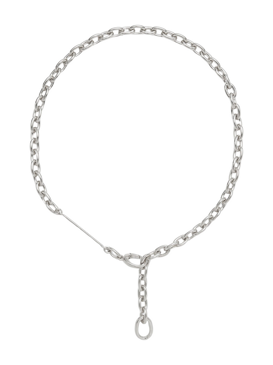 Lady Grey Loupe Necklace in Silver