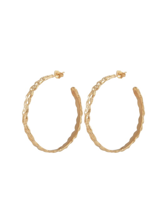 Gas Bijoux Liane Hoop Earrings in Gold