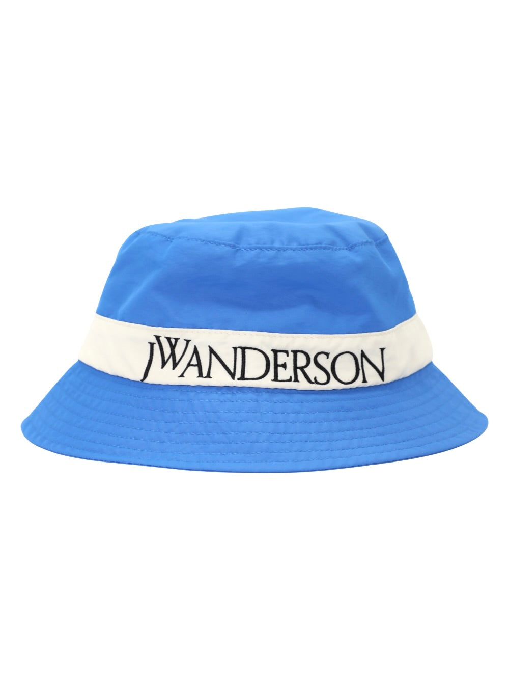 JW Anderson Logo Bucket Hat in Blue/White