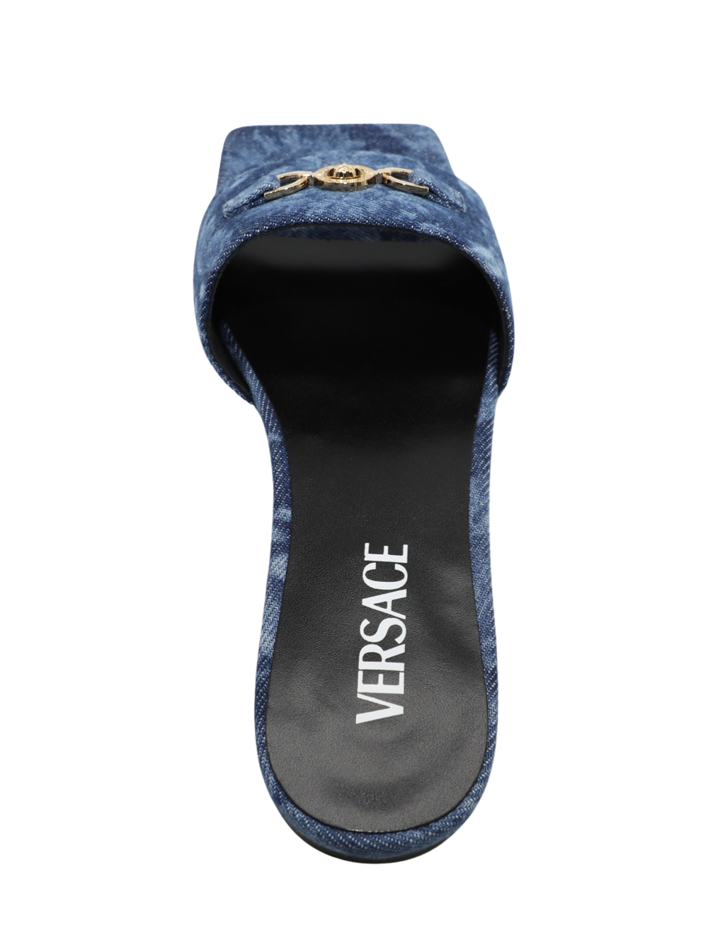 Versace Mule T.05 Fabric in Blue/Gold