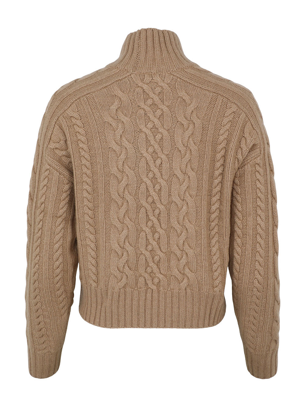 Autumn Cashmere Cropped Cable Mockneck Sweater (More Colors)