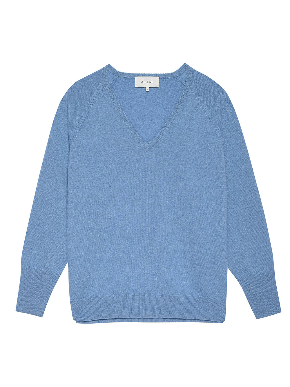 The Great The Slouchy V-Neck Pullover in Icicle