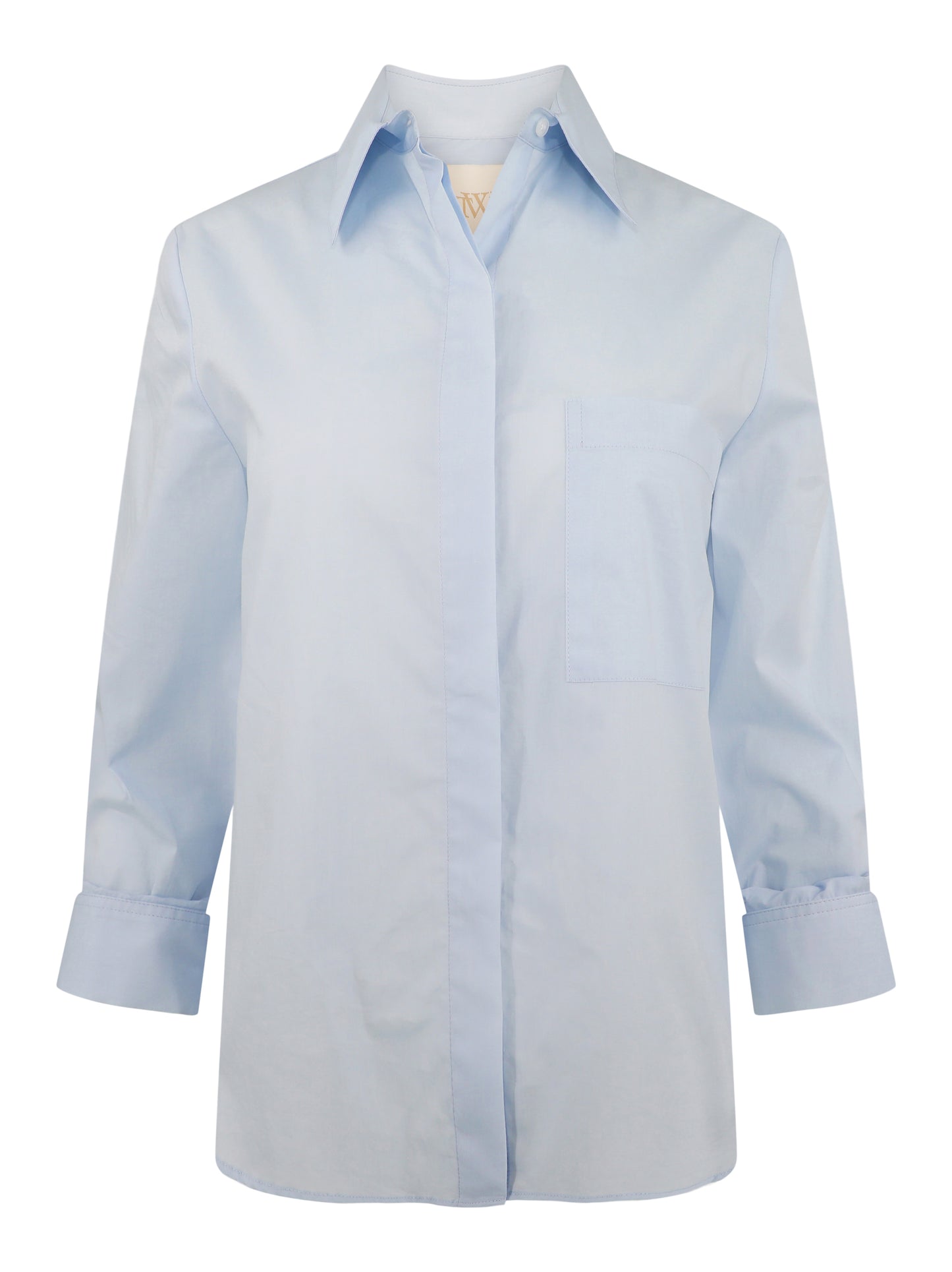 TWP The Boyfriend Baby Blue Shirt