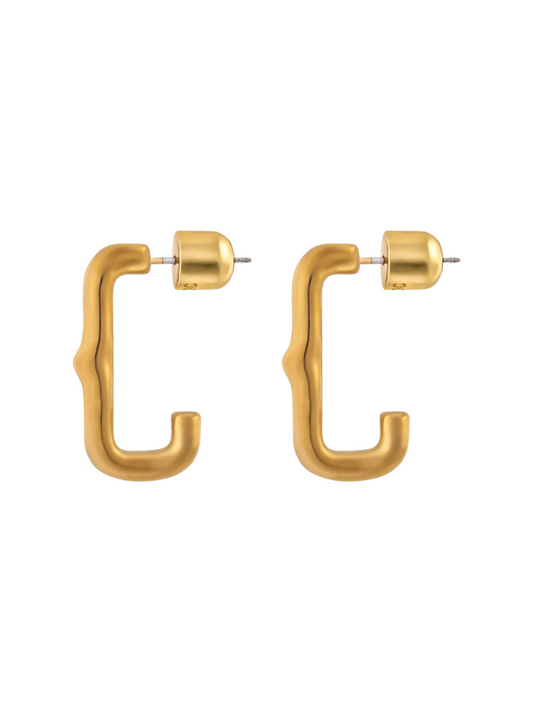 Christina Caruso Heritage Huggie Earrings in Gold